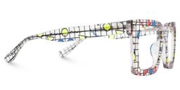 Kevin Square Floral Glasses2