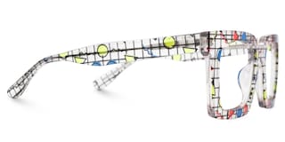 Kevin Square Floral Glasses2