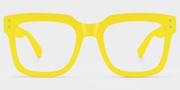 Liizbeett Square Yellow Glasses1