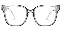 Dacarine Square Black-Silver Glasses0
