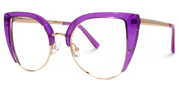 Brewer Cateye Purple Glasses