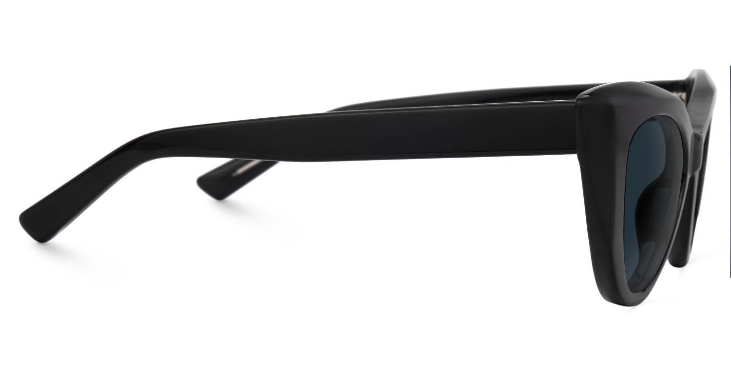 Black Cateye Boucher Sunglasses with full frame | Zeelool2