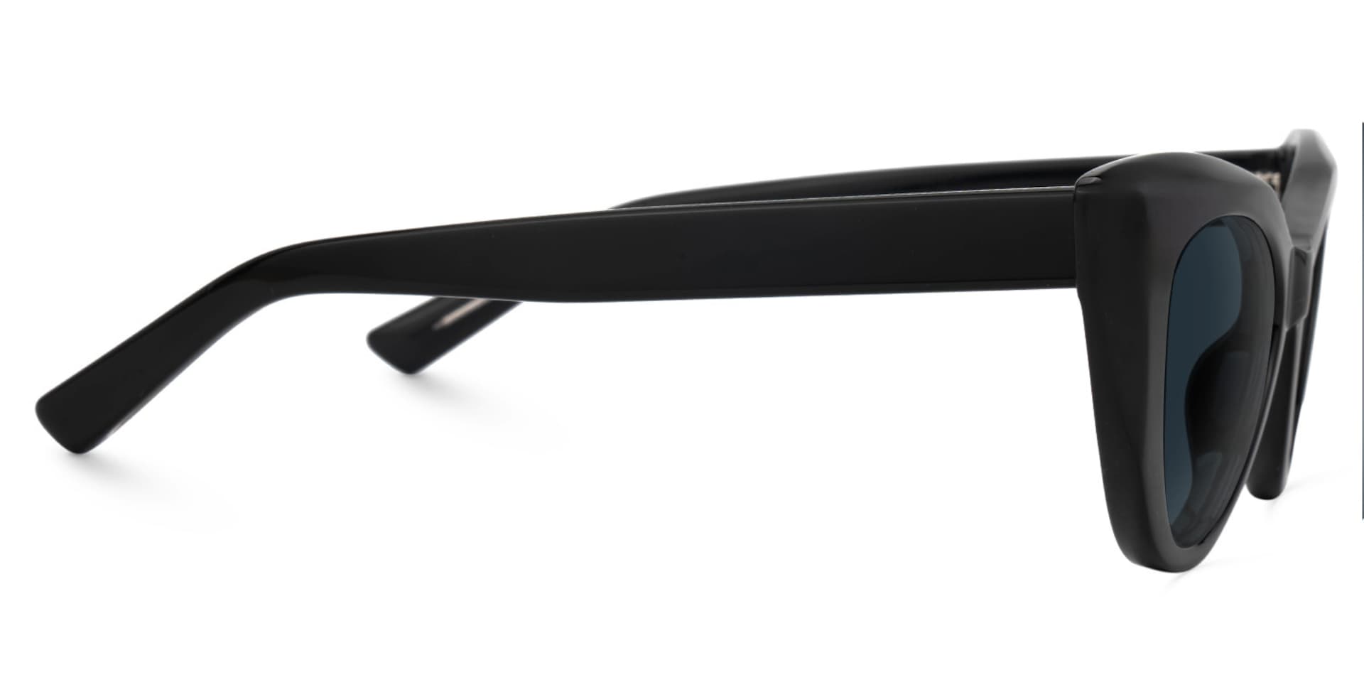 Black Cateye Boucher Sunglasses with full frame | Zeelool2