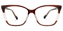 Gianna Cateye Brown Glasses0