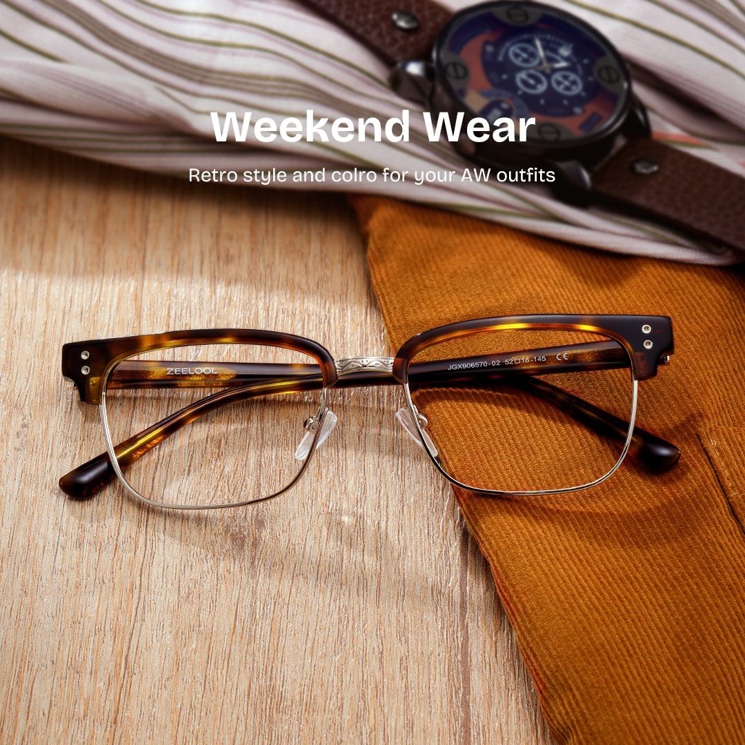 Ryan tortoiseshell browline Frame glasses Online | ZEELOOL