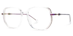 Joana Geometric Clear Glasses3