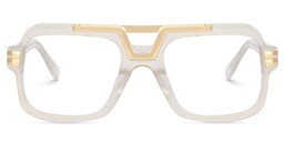 Croswell Aviator White Glasses0