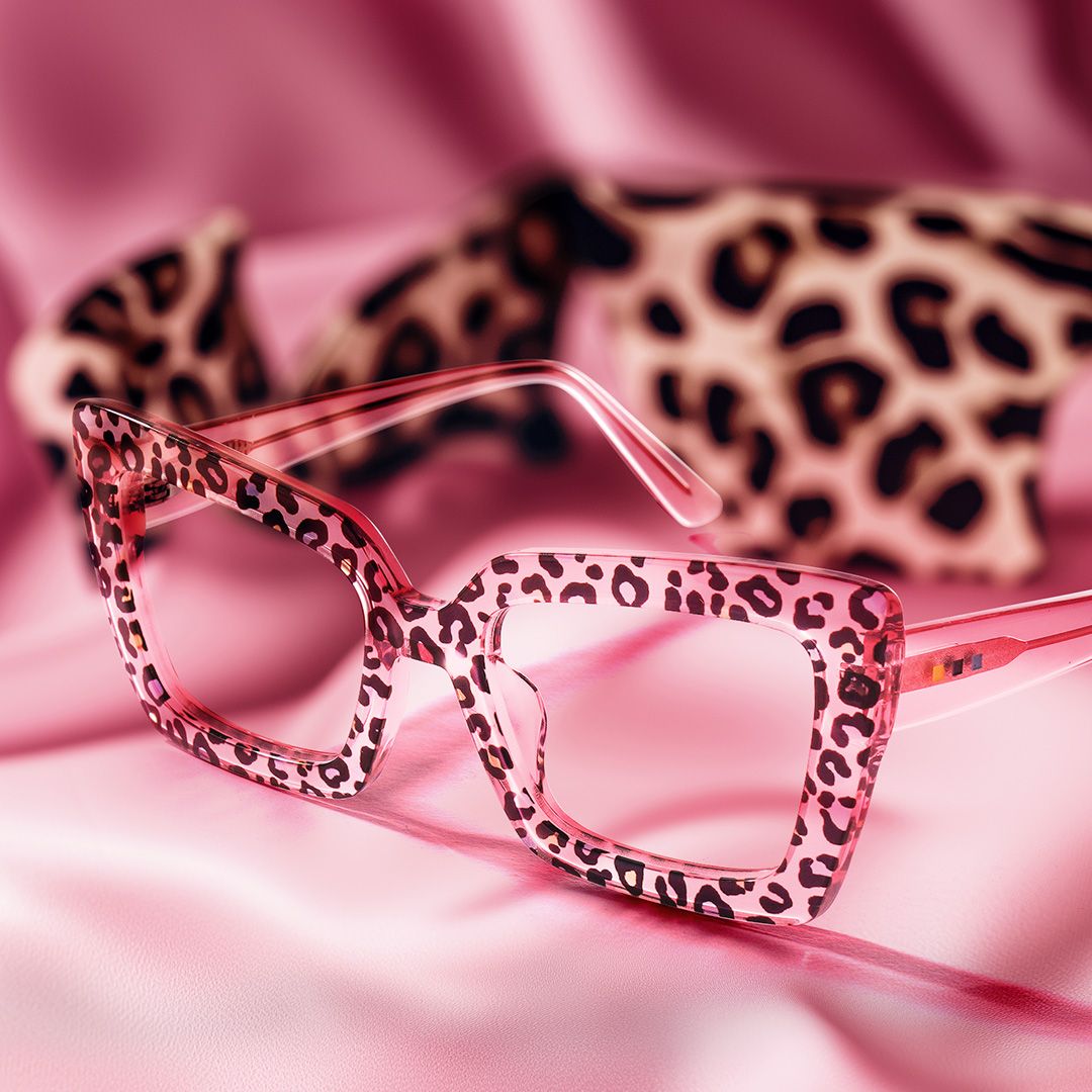 Tootie Eyeglasses in Butterfly Pink Leopard Frame | Zeelool5