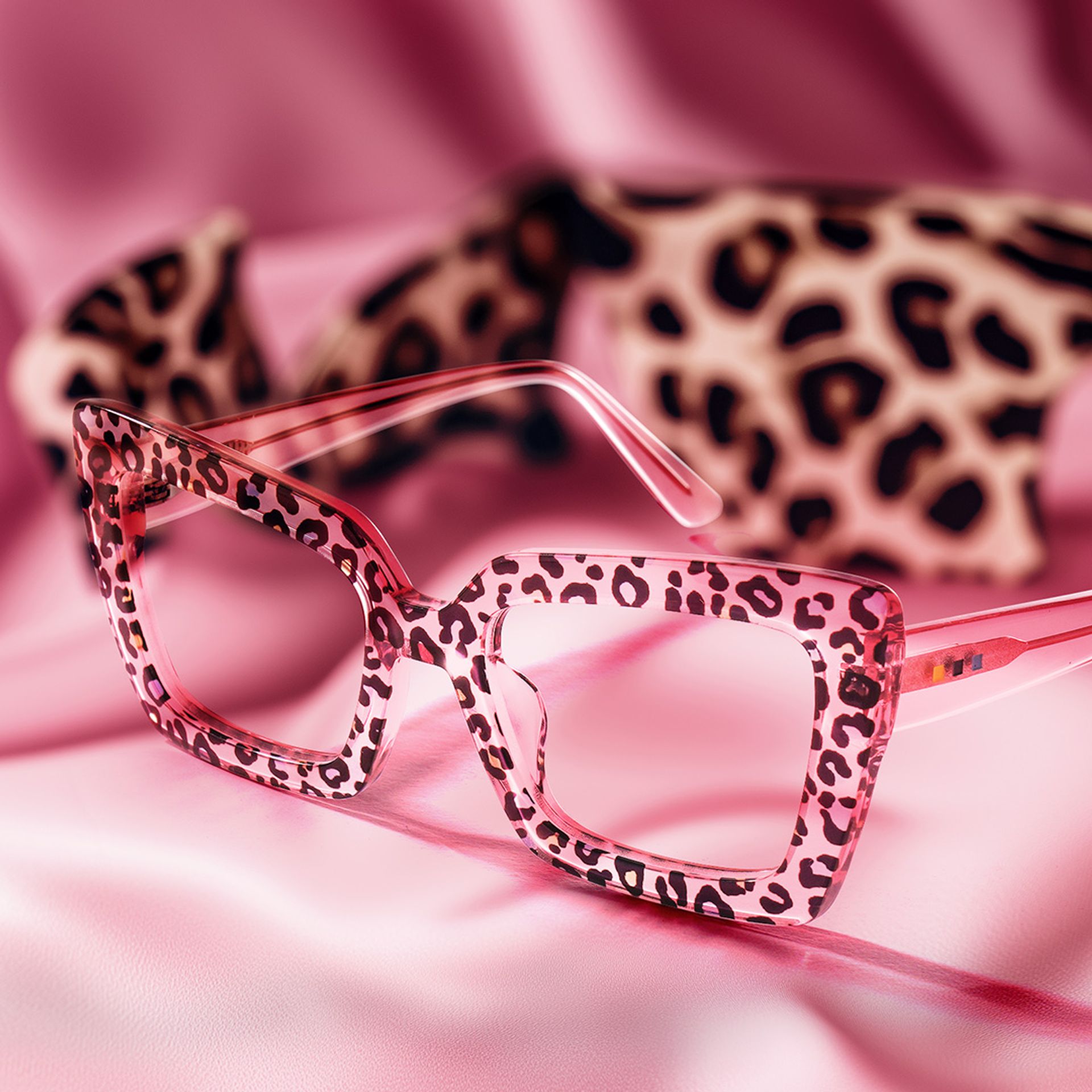 Tootie Eyeglasses in Butterfly Pink Leopard Frame | Zeelool5