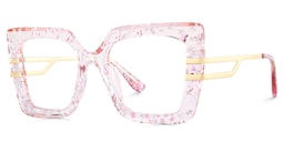 Poutine Square Pink Glasses2