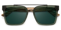 Pascal Aviator Green Sunglasses1