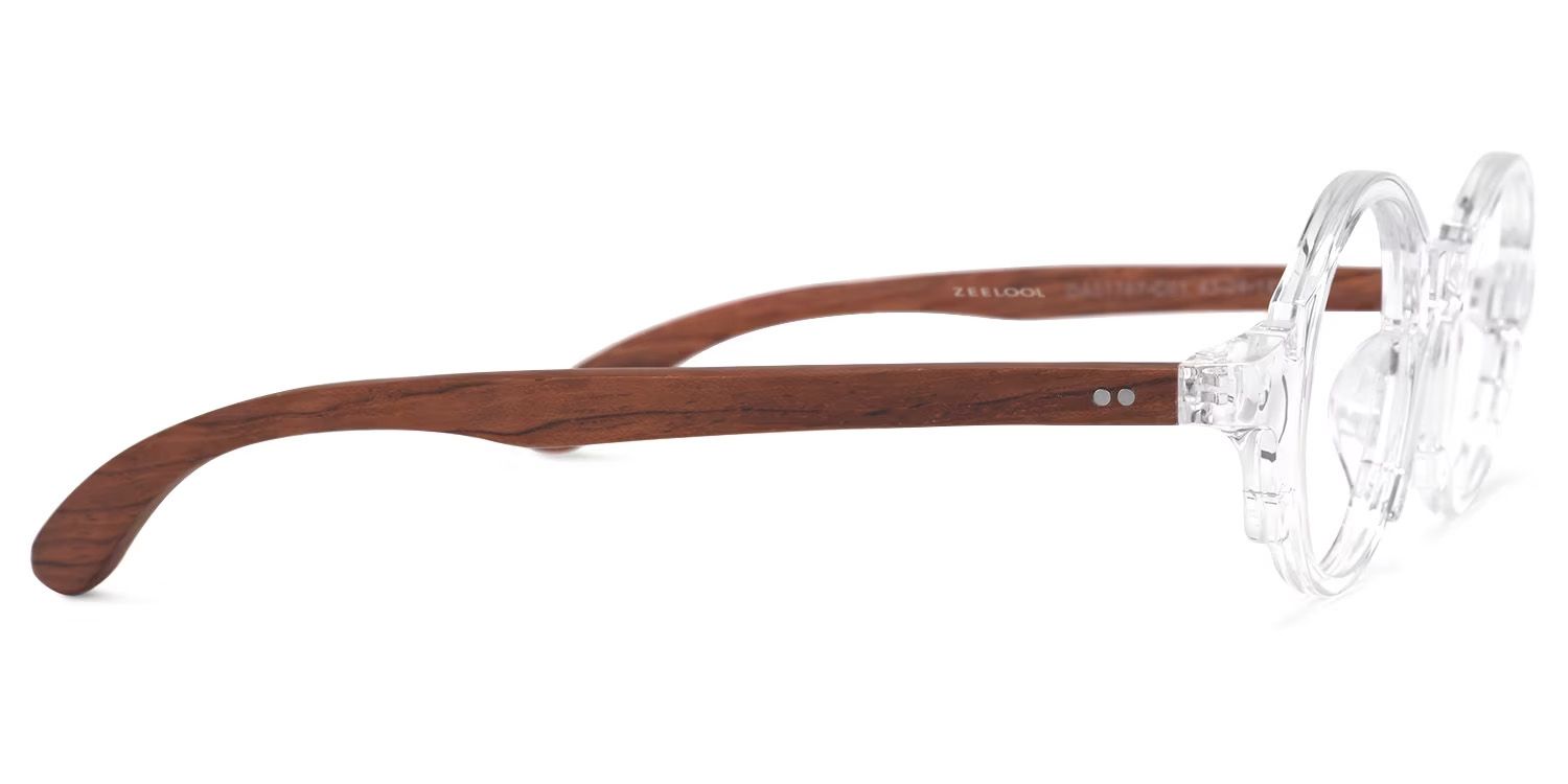 Charlie Round Clear Frame Glasses | Zeelool Optical2