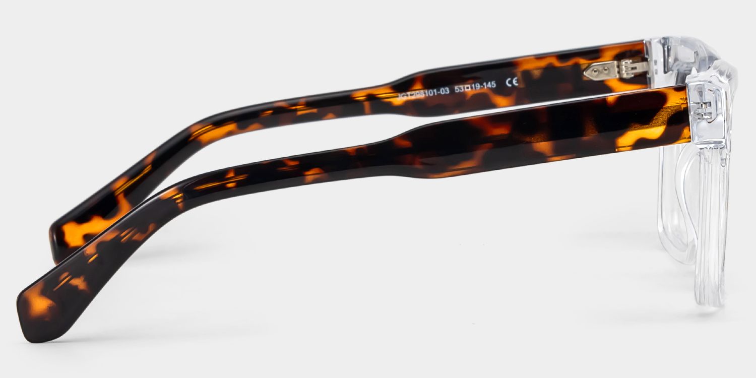 Connor Tr90 Clear Rectangle Frame Sunglasses | ZEELOOL3
