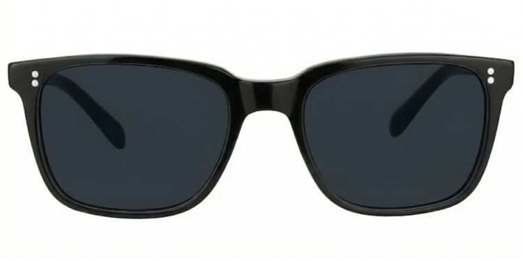 Lamont Black Rectangle Sunglasses