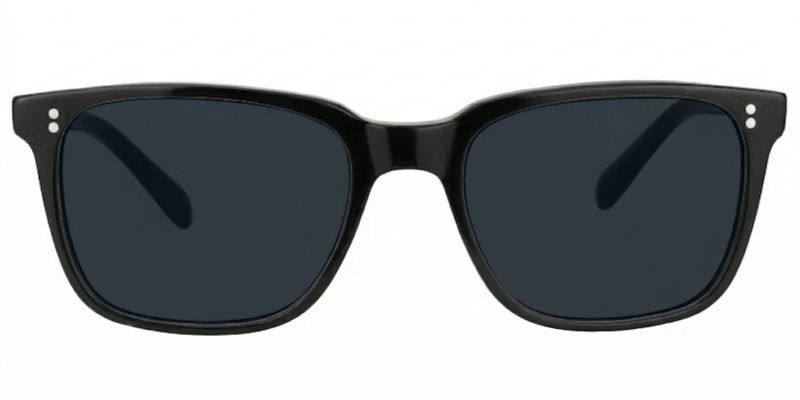 Lamont Black Rectangle Sunglasses