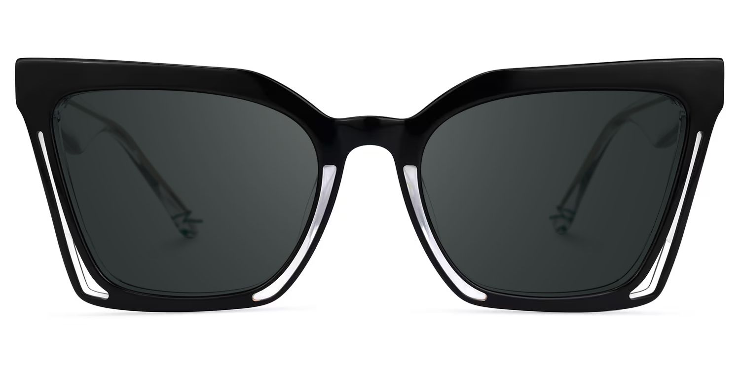 Luby Cateye Black Sunglasses0