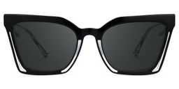 Luby Cateye Black Glasses0