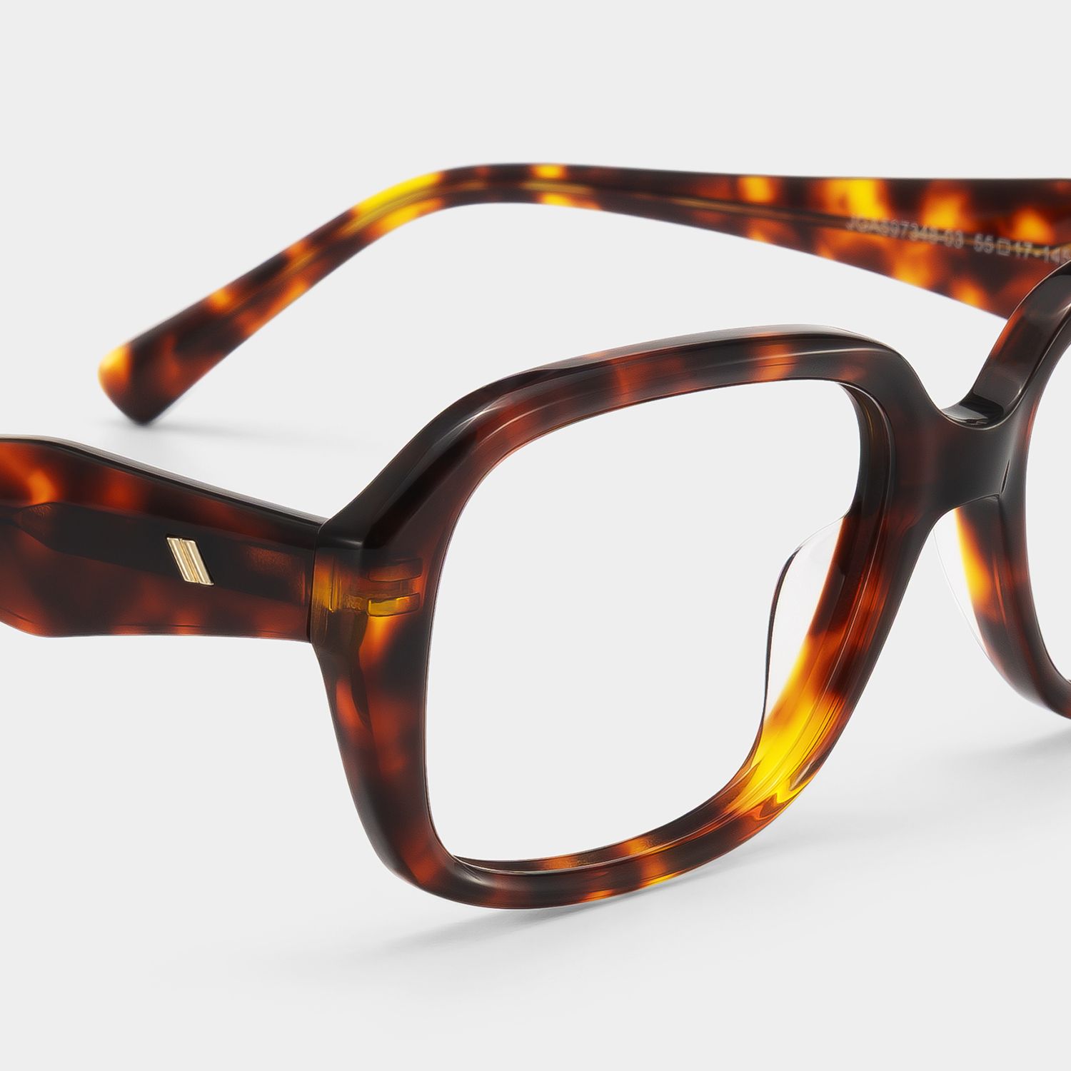 【ロネル】 Rowan Brown Tortoise Rectangle Glasses for Women | ZEELOOL