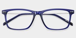 Eleanor Rectangle Blue Glasses2