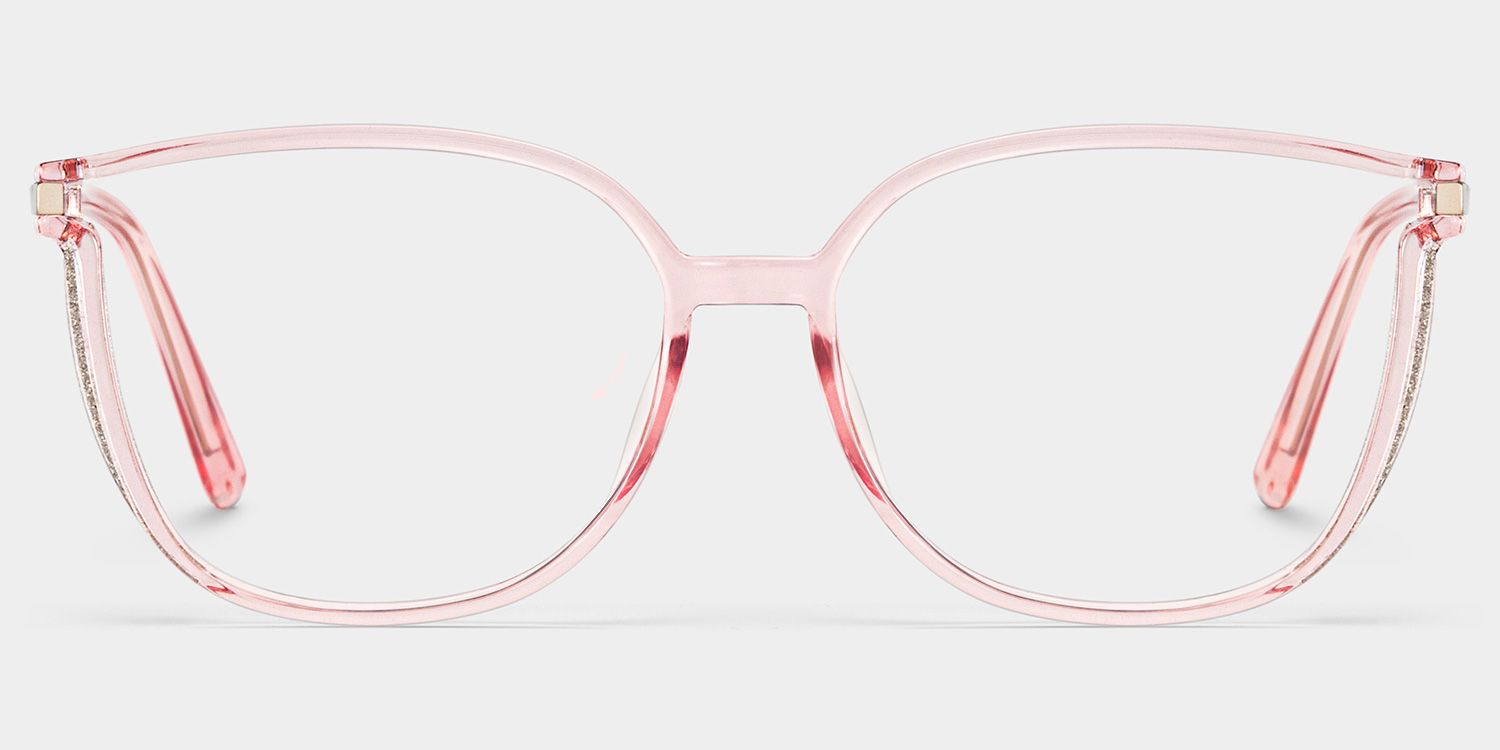 Rodz Light Pink Square Frame Glasses | Zeelool1