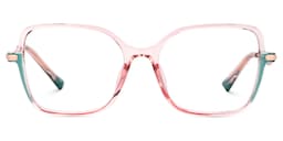Rendon Square Pink Glasses0