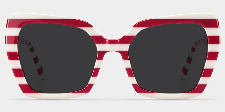 Pavia Red Butterfly Sunglasses