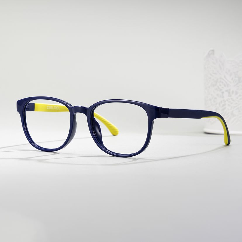 Dale  Round Blue Yellow Glasses