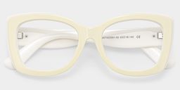 Rosie Cream White Butterfly Glasses1