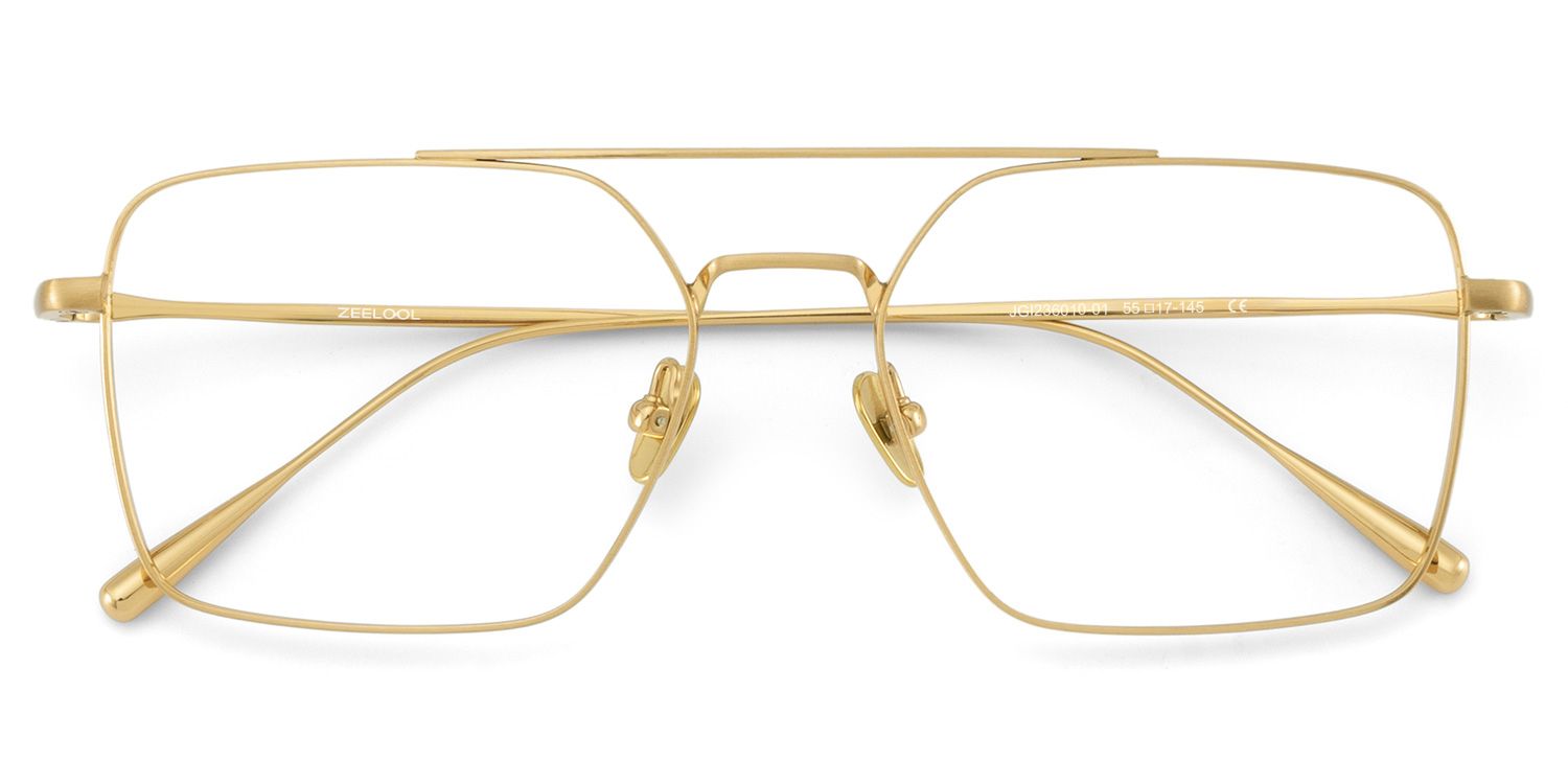 Zlata　3セット6個 Jensen Eyeglasses in Aviator Gold Frame | Zeelool