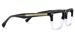 Vickerie Rectangle Black Crystal Glasses4