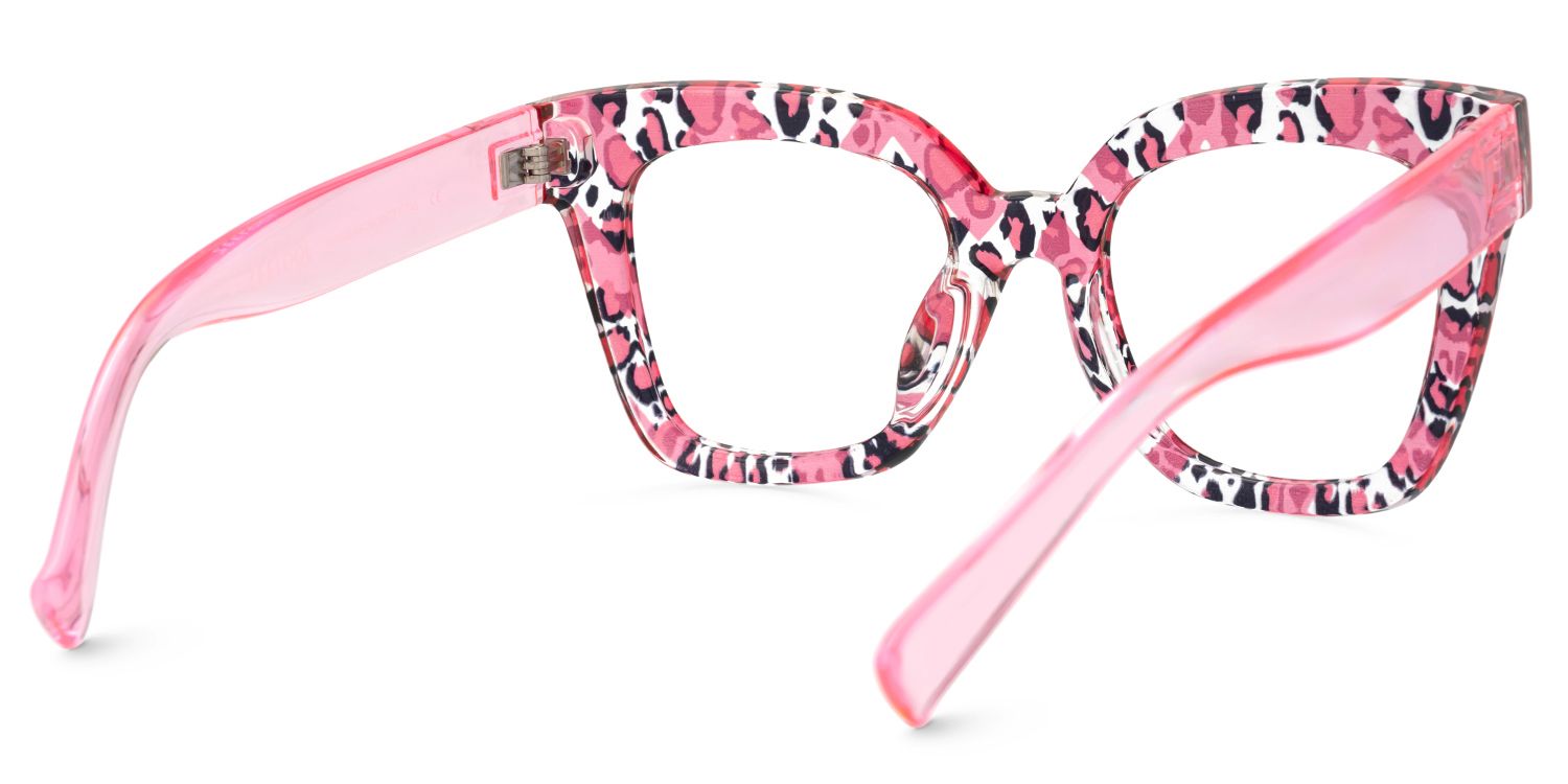 Malcolm Large Havana glasses frames with Transparent Arms | Zeelool4