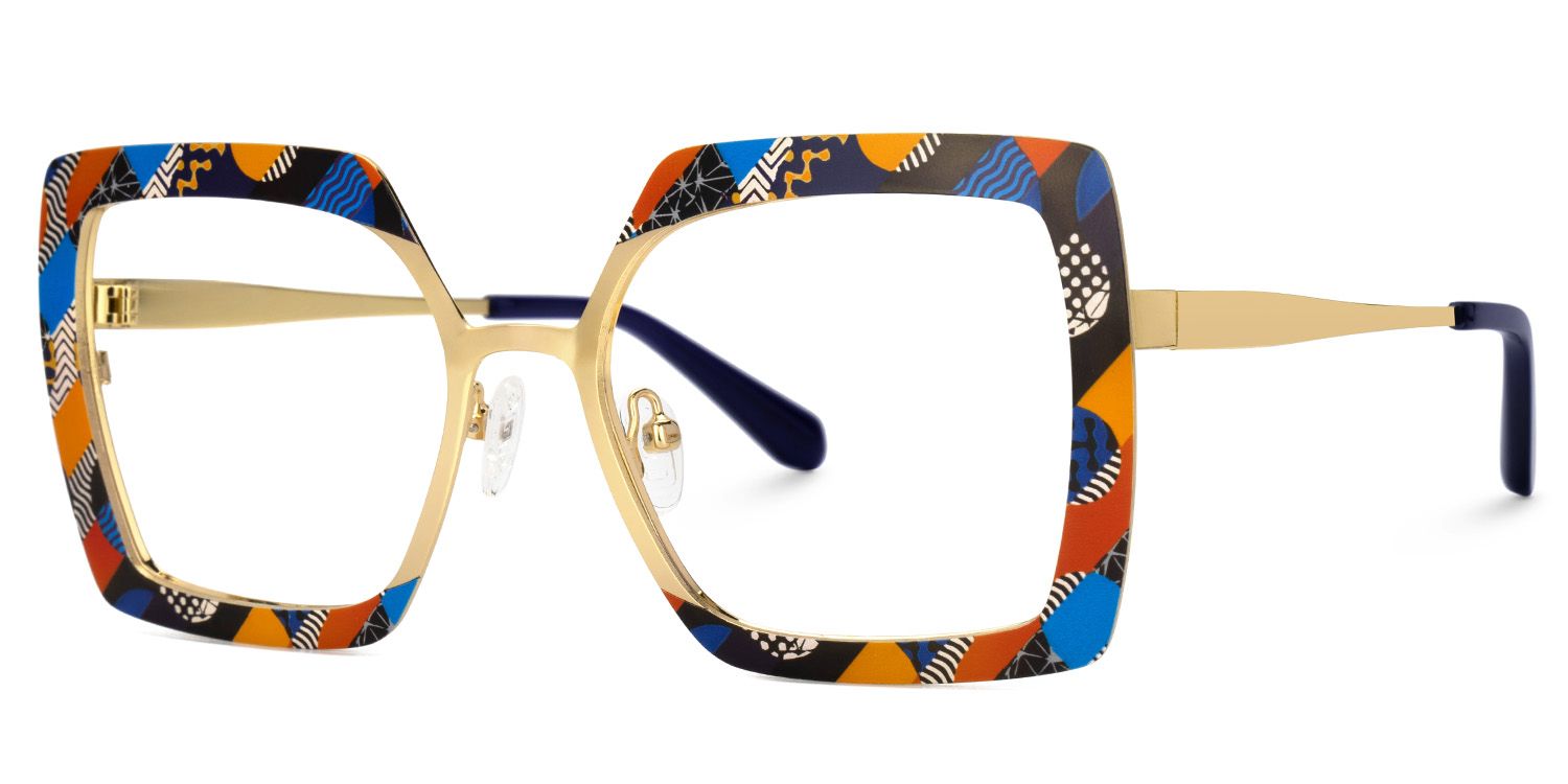 Women Square Sharron Stained Glasses | Zeelool1
