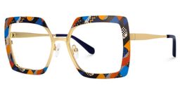 Sharron Square Multicolor Glasses1