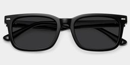 Patrick Rectangle Black Glasses1