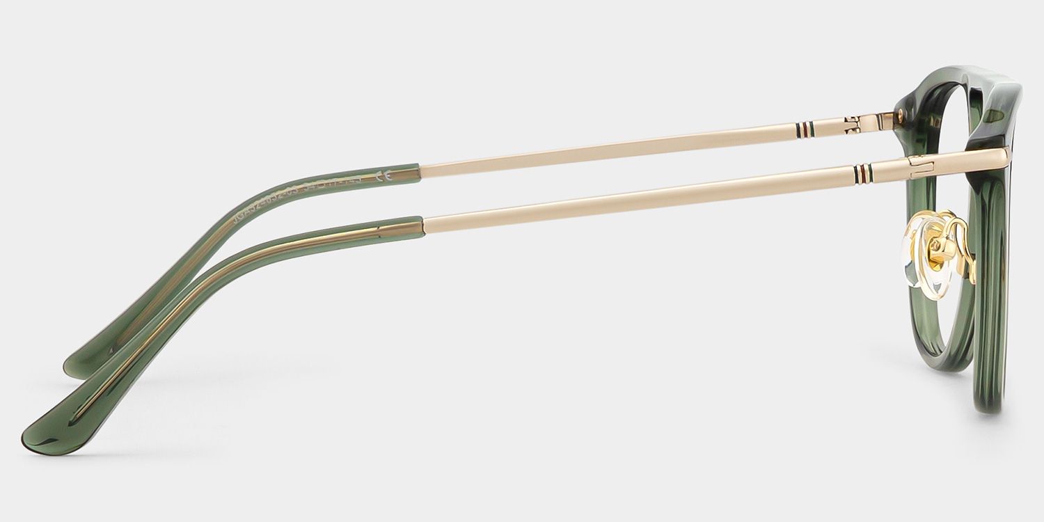 Isabelle Green Aviator Glasses | Nostalgic Campus Tone4