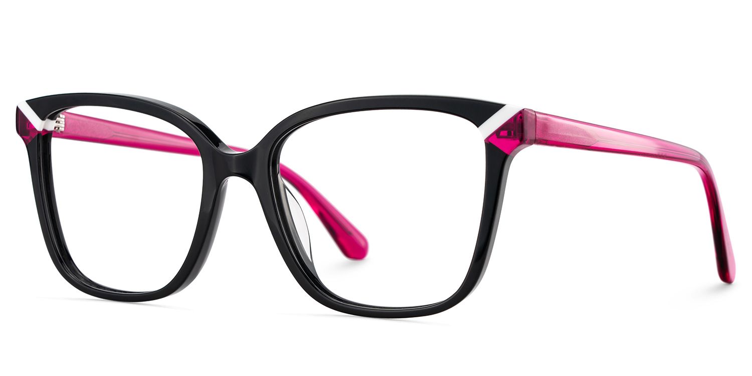 Thin Black Glasses Frame with Square Shape4