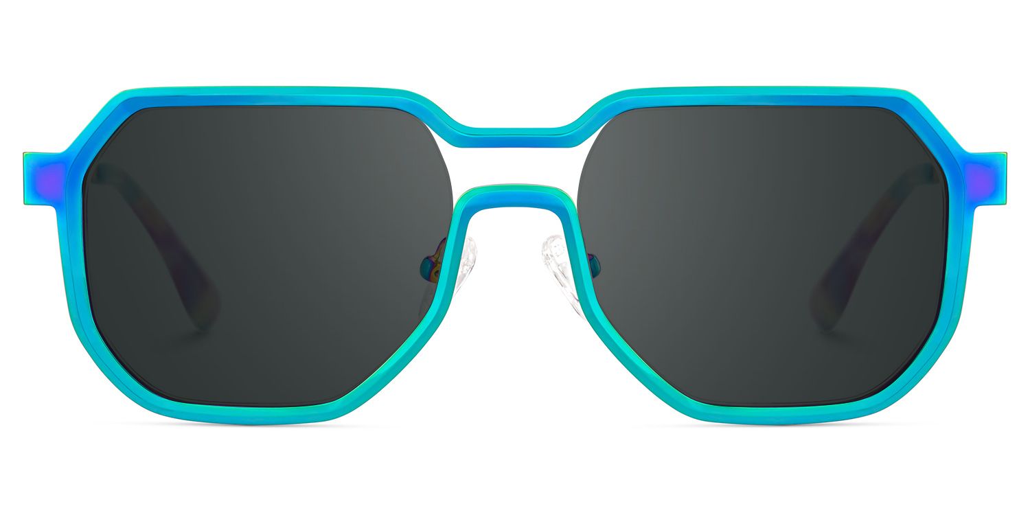 Men's Geometric Sunglasses in an Iridescent Color1