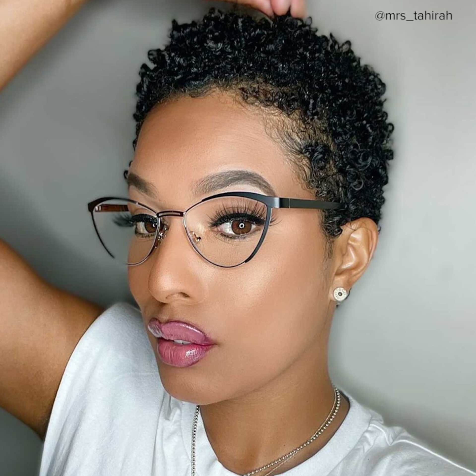 Sydney Cat Eye Metal  Black Frame Glasses | Zeelool6