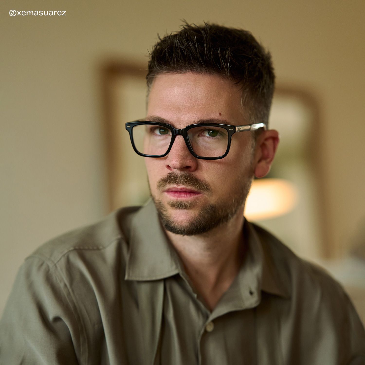 George Black Rectangle Eyeglass Frames for Men | ZEELOOL7