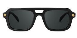 Ismail Aviator Black Glasses0