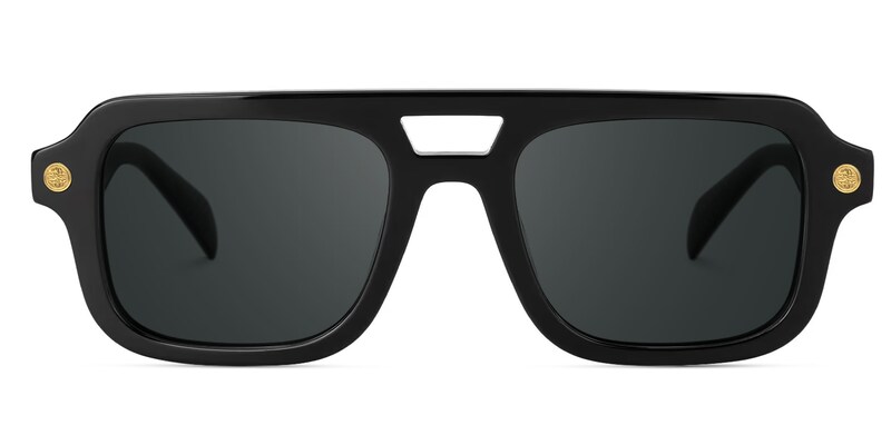 Ismail Aviator Black Glasses