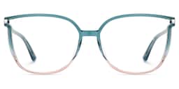 Rodz Square Green-Pink Glasses0