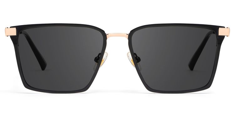 Finn Rectangle Black Glasses