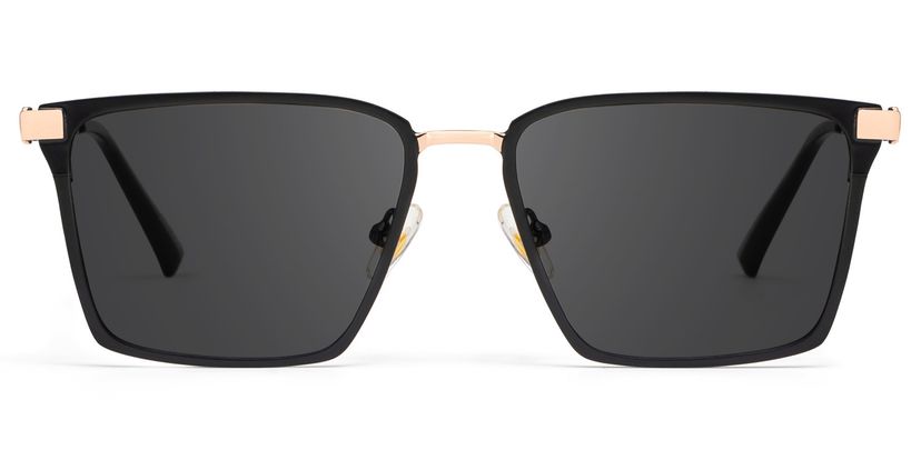 Finn Rectangle Black Glasses