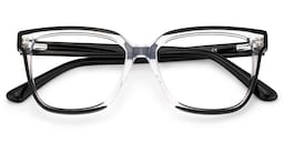 Benguie Square Black Crystal Glasses2