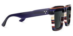 Kenish Square Blue White Glasses3