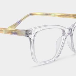 Faith Clear Rectangle Glasses6