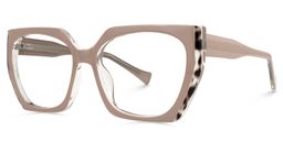 Sallyann Geometric Beige Glasses1