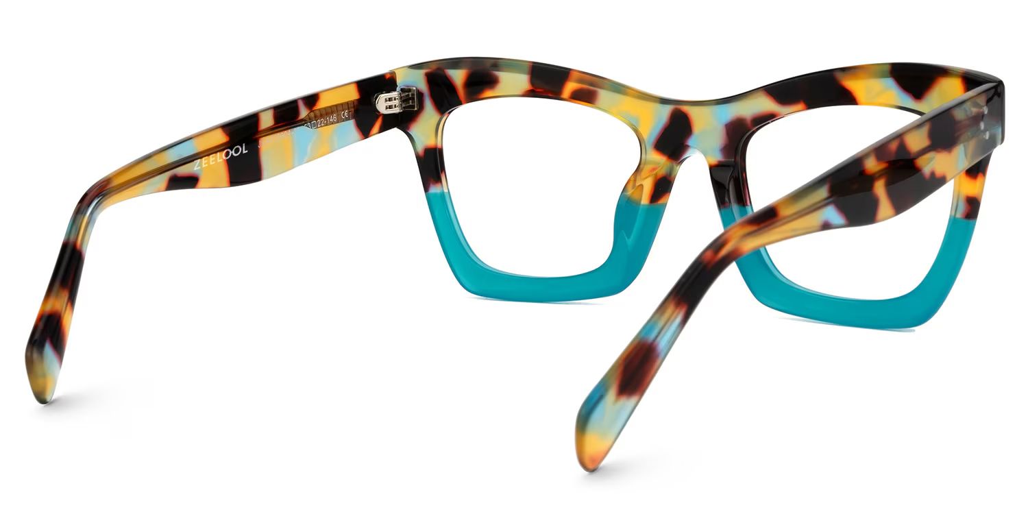 New Arrival Peacock-Blue Color for Benitez Frame Glasses | Zeelool3