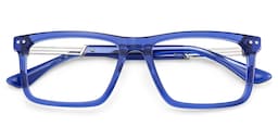 Emerson Rectangle Blue Glasses2